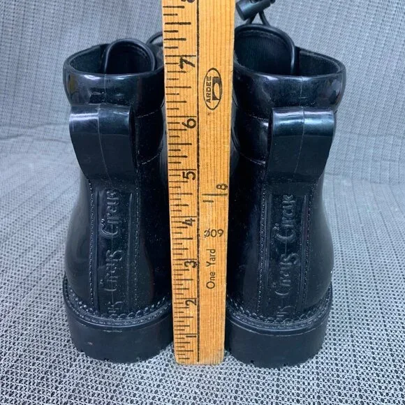 Circus By Sam Edelman Womens Size 9 Black Patent Combat Boots - Picture 3 of 8